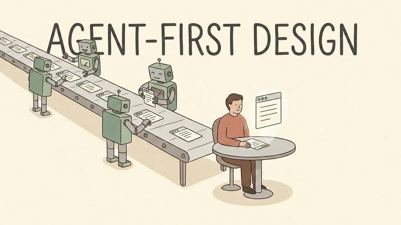 Abstraktes Titelbild zu Agent-First Design